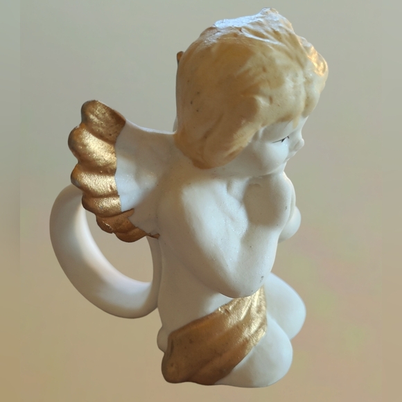 BEAUTIFUL VINTAGE PORCELAIN ANGLE NAPKIN HOLDER & CANDLE HUGGERS ~ COLLECTABLES - Picture 5 of 11